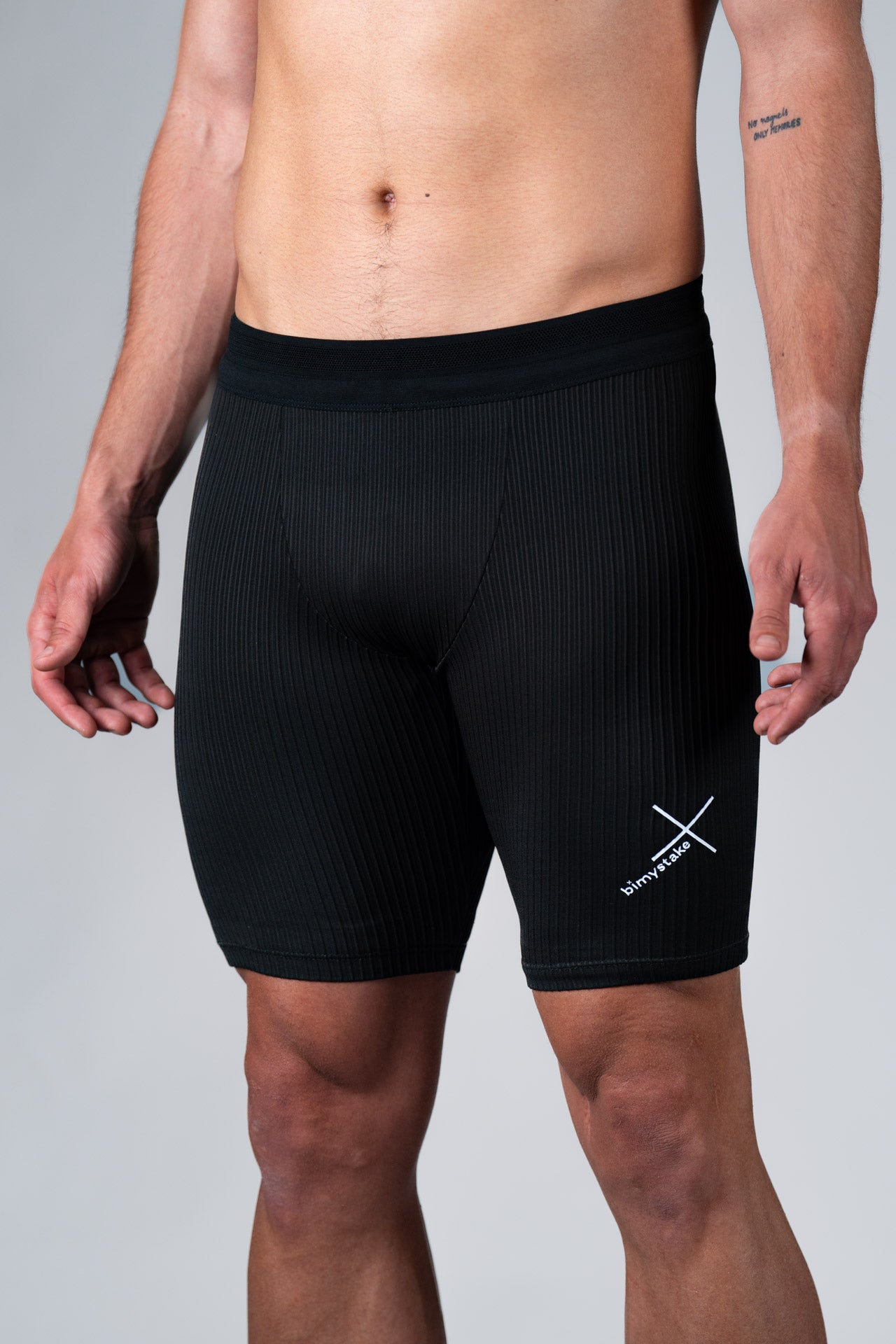 Ribbed Running Short Tights T&F